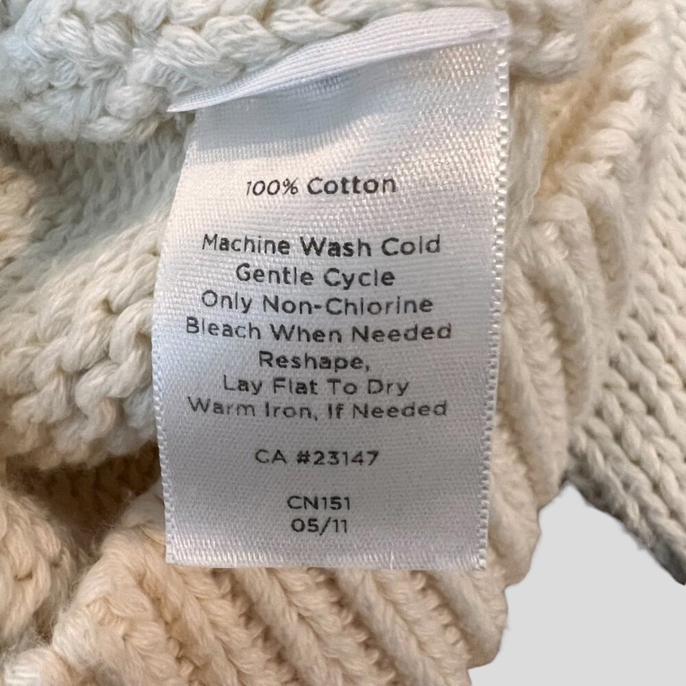 Talbots Sweater XL Chunky Cable Knit Round Neck Womens Pullover Size Extra Large - Picture 10 of 11